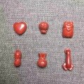 wholesale Metal High-Content Cinnabar Love Peanut Ruyi Purse Doraemon Accessory Imperial Sand Handwoven DIY Decoration Parts-0-0