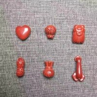 wholesale Metal High-Content Cinnabar Love Peanut Ruyi Purse Doraemon Accessory Imperial Sand Handwoven DIY Decoration Parts-6# Ruyi One