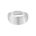 wholesale S925 Sterling Silver 2016 Multi-Layer Braided Ring for Women, High-End Minimalist Style Ins Plain Silver Band-0-4