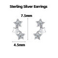 wholesale Metal: S925 Sterling Silver Cute Star Ear Studs For Women, High-end Sense, Sweet, Ins Style, Popular Luxury Sterling Silver Earrings, Adorable-0-12