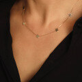 wholesale S925 sterling silver minimalist five-pointed star necklace, Korean-style-0-1