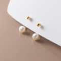 wholesale S925 Sterling Silver Nalan Pearl Series French Small Hook Ear Studs Minimalist Summer Ear Cartilage Piercing for Women M01902-0-2