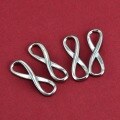wholesale 925 Sterling Silver Infinity Symbol Charms, Plain Silver Handmade DIY Material Bracelet Connectors Wholesale from Manufacturers-0-6