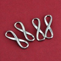wholesale 925 Sterling Silver Infinity Symbol Charms, Plain Silver Handmade DIY Material Bracelet Connectors Wholesale from Manufacturers-A wealthy man