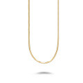 wholesale 925 Sterling Silver Gold-Plated Snake Chain Classic Ins Style Fashion Stackable Choker Ultra Fine Versatile Collarbone Necklace-0-4