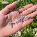 wholesale S925 Sterling Silver Light Luxury High-End Women's Necklace with Cross Bow Heart Möbius Pendant Choker-0-1