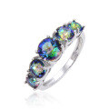 wholesale S925 silver, manufacturer direct supply colored crystal ring for women,-0-5