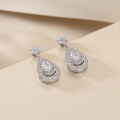 wholesale S925 Sterling Silver Cross-Border Hot-Sell Star Teardrop Drop Earrings High-End-0-2