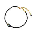 wholesale S925 silver retro minimalist cat black spinel bracelet fashionable trendy cute animal jewelry S5129-0-4