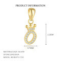 wholesale S925 Sterling Silver, Fashionable And Luxurious Crown Design With Zircon, Diy 26 English Letter Pendant Necklace, Versatile For European And American Styles-0-19