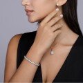 wholesale Metal: S925 Silver Plated Gold Moissanite Tennis Bracelet for Women, New Style Unisex Bracelet, Cross-Border Best Seller, Ready to Ship-0-3
