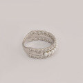 wholesale S925 Silver Japanese Minimalist Small Niche Elegant Pearl Ring, Versatile Design-0-3