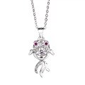 wholesale S925 Sterling Silver Goldfish Pendant with a Lively and Fashionable Niche Design, High-End Sense, Gift for Girlfriend with the Message "The Rest of My Life with You"-0-4