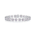 wholesale S925 Silver 65mm Moissanite 1 Carat Promise of Time Bracelet Cross-border Best-seller Foreign Trade Jewelry Wholesale-0-5