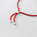 wholesale S925 Silver Nalan Women's Korean-style Braided Red String Single Strand Elegant Fashion Minimalist Literary Bracelet S4380-0-3