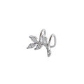 wholesale S925 Sterling Silver Korean-style Fashionable and Versatile Micro-paved Zircon Leaf Ear Clips Ear Clasps Ear Jewelry for Women-0-4
