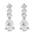 wholesale Platinum, 18k Gold Fashion Pear-shaped Lab-grown Diamond Earrings High-end Jewelry Waterdrop Fancy Diamond Stud Earrings-0-4