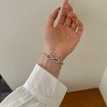 wholesale S925 Sterling Silver INS Style New Women's Bracelet with Exquisite High-End Infinite Symbol Design Mobius Jewelry for Women-0-3