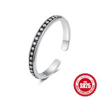 wholesale S925 Sterling Silver Moon Flower Diamond Opal Adjustable Ring for Women-White Gold#2 Opening adjustable