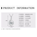 925 Sterling Silver D Color Moissanite Geometric Drop Pendant Necklace-0-8