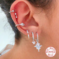 wholesale S925 Sterling Silver Square Diamond Polished Small Stud Earrings,。-0-1