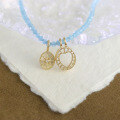 wholesale S925 sterling silver gold-plated two-piece versatile pendant for jewelry 25 spring new collection-0-2