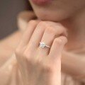 wholesale Silver S999 Maker Rose Open Ring for Women, Small and Unique Design, Sweet and Elegant, High-End Minimalist Hand Jewelry-0-3