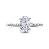 wholesale S925 Sterling Silver Cross-Border Live Streaming Women's Ring, Small and Minimalist, Luxurious and High-End, Oval 8A Ice Flower Cut High-Carbon Diamond Silver Ring-Platinum DY120663-SW-WH 8