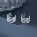 wholesale Metal new Chinese-style arabesque ear clips with openwork carved floral ballet-inspired ear cuffs for non-pierced ears G1083-0-1