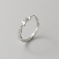 wholesale S925 Sterling Silver Fresh and Sweet Ins Style Niche Design Inlaid Diamond Butterfly Ring R02132-0-0