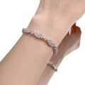 wholesale 925 Silver, Mu Jing Jewelry New Classic Daily Fashion OL Live Broadcast Hit Small Fresh Full Diamond White Bracelet-0-4