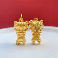 wholesale Gold-plated 925 ancient silver fittings Nezha: The Devil's Child Disturbs the Sea luck-bringing bead spacer beads spacers DIY hand stringing bead weaving cord-0-3