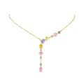 wholesale S925 Sterling Silver Designer's Early Spring Color Palette Series Colorful Necklace for Women, High-End and Niche Collarbone Chain-0-3
