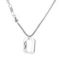 wholesale S925 Sterling Silver Fashion Punk Style Minimalist 0 Pendant Lightning Mark Trendy Unisex Necklace-0-4