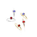 wholesale 18K Gold Natural Pigeon Blood Red Ruby Ring for Women, Vintage and Luxurious Elegance, Colored Sapphire, Versatile and Unique-0-4