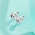 wholesale S925 Sterling Silver Moissanite Earrings for Women, Versatile Ear Clutch, New Trendy Minimalist Fashion Earrings, Korean-style Ear Hook-0-1