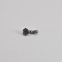 wholesale S925 Sterling Silver Ruyi Small Tube Accessories, Retro Chinese Style Handmade DIY Bracelet Horizontal Piercing Jewelry Accessories Wholesale-Fu Ruyi beads