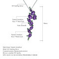 wholesale S925 Silver Italian Craftsmanship Designer Luxury Pendant with Natural Amethyst Necklace-0-4