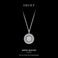 S925 Silver Esoteric Compass Pendant Necklace, Hypoallergenic Tarnish-Resistant-0-0
