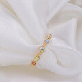 wholesale S925 sterling silver gold-plated zircon ring in multiple colors, Japanese-style summer new arrivals Factory supply-0-6
