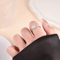 Sterling Silver 1-Carat Moissanite Square Solitaire Engagement Ring, Luxury Design-0-2