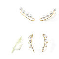 wholesale S925 Silver Gold-Plated Metal, Natural Sparkling Cat's Eye White Crystal Earrings, Wholesale from Manufacturer-0-3