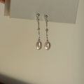 wholesale S925 Sterling Silver Natural Freshwater Pearl Exquisite Gentle French Retro Long Tassel Earrings for Women-0-2