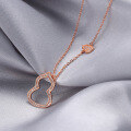 wholesale S925 silver electroplated source factory new Korean style fashionable women's chain necklace wholesale-0-4