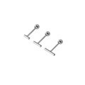 wholesale S925 Sterling Silver Nalan Minimalist One-Bar Ear Studs for Healing Ear Piercings, Korean Style Student Elegant Screw Earrings G8608-0-4