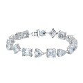 wholesale S925 Sterling Silver Full Diamond Irregular Bracelet, New Design from Zhuozhifan Jewelry, Fashionable and Elegant, Inspirational Style for Socialites-0-4