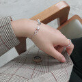 wholesale S925 Sterling Silver ST159 Korean Style Simple and Versatile Lucky Zodiac Bead Zircon Bracelet for Women-0-2