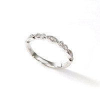 wholesale S925 Sterling Silver Geometric Square High-Carbon Diamond Ring, Light Luxury Niche Design Stackable Matching Ring-Platinum>No. 7