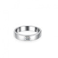 S925 Silver Moissanite Men's Ring, European and American Straight Row Male Ring for Cross-border-0-0