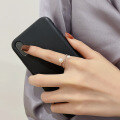 wholesale S925 Sterling Silver Korean-style Lady Retro Pearl Double-layer Irregular Versatile Open Ring-0-3